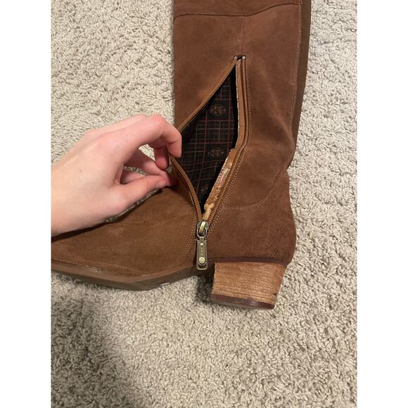 faux suede western style riding boots - Picture 4 of 4